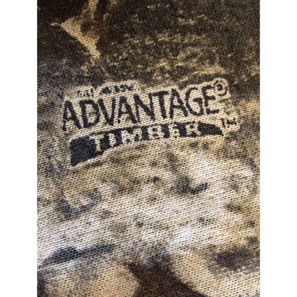 Duxbak Shirt Men Large Brown Camo Henley Outdoor Workwear Camp Hike Casual - Picture 5 of 9